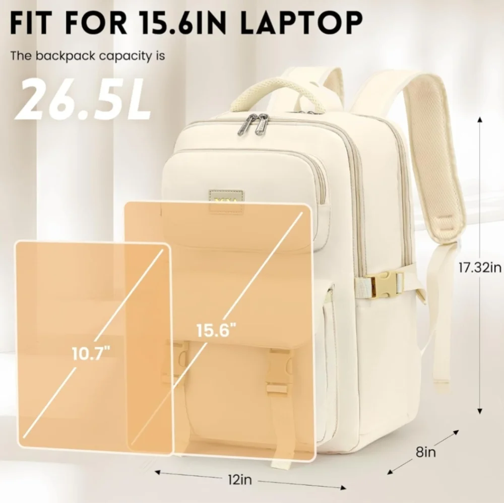 TSA 15.6", Spacious Backpack For Laptops, Traveling or Every Day Use. New. - Picture 3 of 9